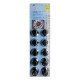 CACHE-ECROU NOIR 30MM (blister de 10)