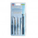 PINCES DE PRECISION X 4 + RALLONGE MAGN. TELESCOPIQUE