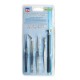 PINCES DE PRECISION X 4 + RALLONGE MAGN. TELESCOPIQUE
