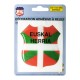 ECUSSON AUTOCOLLANT A RELIEF "EUSKAL HERRIA" (112 x 120 mm)