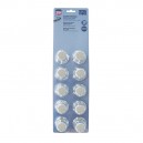 CACHE-ECROU CHROME 32MM (blister de 10)