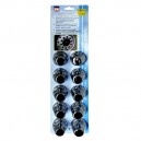 CACHE-ECROU NOIR 33MM (blister de 10)