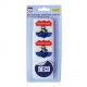 ECUSSON AUTOCOLLANT A RELIEF "NEDERLAND" (48 x 52mm) LOT DE 2
