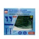SET DE RIDEAUX SATINES 5 ACCESSOIRES COULEUR : VERT BOUTEILLE