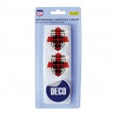 MINI ECUSSON ADHESIF A RELIEF ENGLAND x2 + BRASIL x1 (48 x 52 mm)