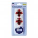 ECUSSON AUTOCOLLANT A RELIEF "ENGLAND" (48 x 52mm) LOT DE 2