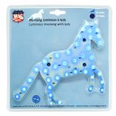 DECORATION CHEVAL LUMINEUX A LEDS 24V BLEU