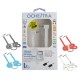 CABLE PLAT AUXILIAIRE DOUBLE JACK 3,5MM STEREO  4 COUL. 