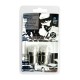 AMPOULE BA15S TYPE T18-01 9 LEDS 12V BLEU X2