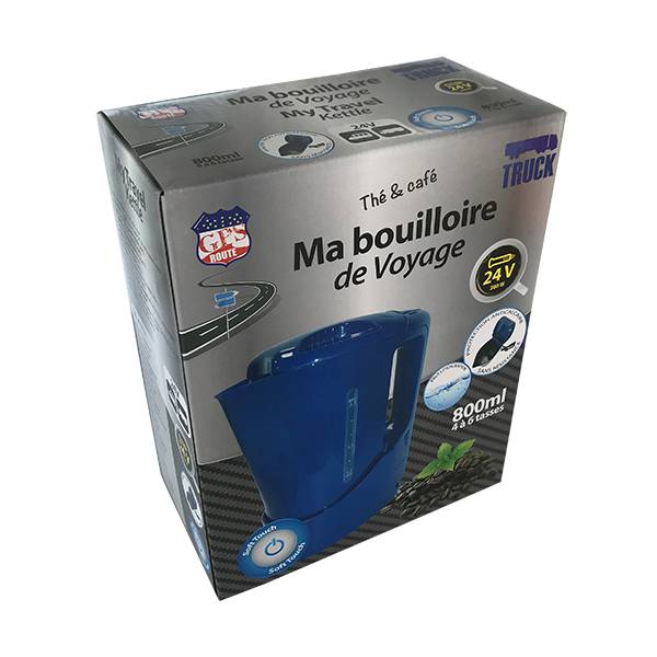 BOUILLOIRE 1L 24V 300W SOFT TOUCH AVEC SUPPORT - NewCo France