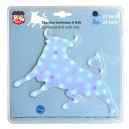 DECORATION TAUREAU LUMINEUX A LEDS 12V BLEU