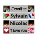 PLAQUE PERSONNALISEE EN PLEXIGLAS (texte et nouveaux designs) 