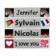 PLAQUE PERSONNALISEE EN PLEXIGLAS (texte, illustrations, drapeaux...)
