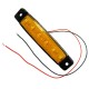 FEU GABARIT EXTRA PLAT 6 LEDS 24V ORANGE (9,6x2x0,7cm)