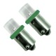 AMPOULE 1 LED BA9S 24V VERTE X2