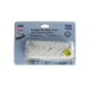 FRANGE DE CABINE 2,3M A POMPONS BLANC