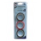 RUBAN ADHESIF ISOLANT PVC 19MM X 5M 3 PCES (1 NOIR - 2 ROUGE)