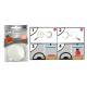 SUPPORT AUTOCOLLANT DOUBLE FACE POUR DESODO MECHE BLISTER x 3