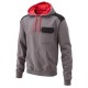 SWEAT A CAPUCHE LEE COOPER GRIS/ROUGE T. M 290gr/m2
