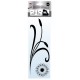 STICKER VITRES LATERALES MOTIF ROSEAUX 32CM x2 NOIR