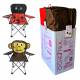 CHAISE CAMPING PLIABLE ENFANT (MAX 60KG) AVEC HOUSSE - 2 MOD. ANIMAUX