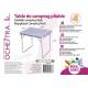 TABLE CAMPING PLIABLE L 80 x l 60 x H 69cm AVEC POIGNEE TRANSPORT