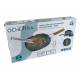 POELE A GRILLER 24CM ANTI-ADHESIVE MANCHE PLIABLE + PINCE