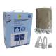 RIDEAUX DE COUCHETTE CENTRAUX VELOURS 1,20 x 1,55m BEIGE (set 4 pces)