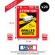 AUTOCOLLANT ANGLES MORTS EN PVC ULTRA SOUPLE SPECIAL BACHE CAMION/PL