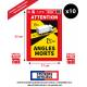 AUTOCOLLANT ANGLES MORTS EN PVC ULTRA SOUPLE SPECIAL BACHE CAMION/PL