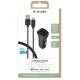 CHARGEUR 12/24V MFI LIGHTNING 2400mA 1,2M NOIR