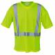 T-SHIRT HAUTE VISIBILITE JAUNE FLUO COL V T. L