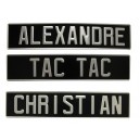 PLAQUE PERSONNALISEE ALU NOIR