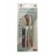 COUVERTS EN INOX 16CM SET 3 PCES (fourchette,couteau,cuilliere)