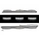 BARRE LUMINEUSE INOX 24V 3 x 6 LEDS 40CM BLANC