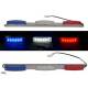 BARRE LUMINEUSE INOX 24V 3 x 6 LEDS 40CM BLEU-BLANC-ROUGE