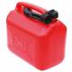 JERRICAN HYDROCARBURE 10L PLASTIQUE ROUGE
