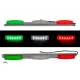 BARRE LUMINEUSE INOX 24V 3 x 6 LEDS 40CM ITALIE VERT-BLANC-ROUGE