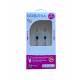 CABLE AUXILIAIRE DOUBLE JACK 3,5MM 2M TRESSE