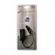 PRISE AC MALE/FEMELLE 12/24V 8A (DIN 2 PLES) + CABLE 20CM