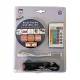 BANDE FLEXIBLE ADH. 60 LEDS 1M 12V 16 COULEURS + TELECOMMANDE