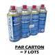 RECHARGE GAZ BUTANE 227G POUR RECHAUD PORTABLE   LOT DE 4