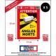 AUTOCOLLANT ANGLES MORTS EN PVC ULTRA SOUPLE SPECIAL BACHE CAMION/PL