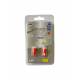 AMPOULE 4 LEDS WEDGE BASE T10 24V ROUGE X2