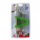 CLE PLATE/DOUILLE 8 PCES 6 A 19 MM