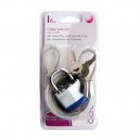 CADENAS 40MM + CABLE ACIER + 2 CLES (L: 100CM)