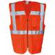 GILET / SURVESTE HAUTE VISIBILITE ORANGE "MANAGER" TAILLE L